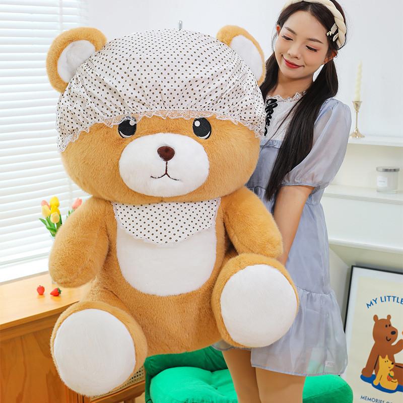 Animals Cute Bear Plush Doll Girl Bedroom Decor Gift For Kids Collectors And