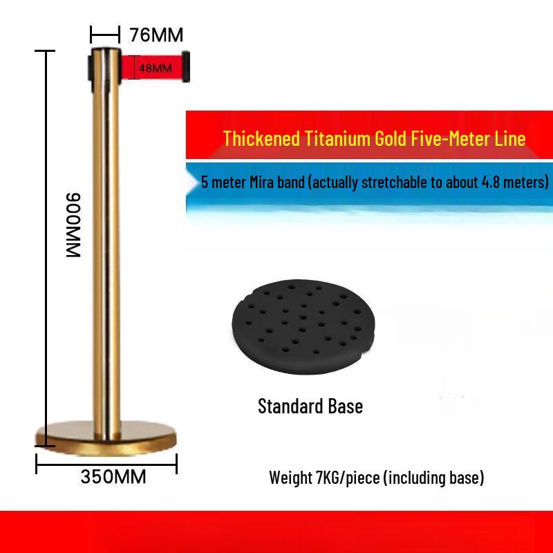DAXTE Retractable Queue Barrier Post 5m