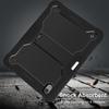 For iPad Air 11 (2025)/(2024) Case Silicone+PC Tablet Cover with Stable Kickstand