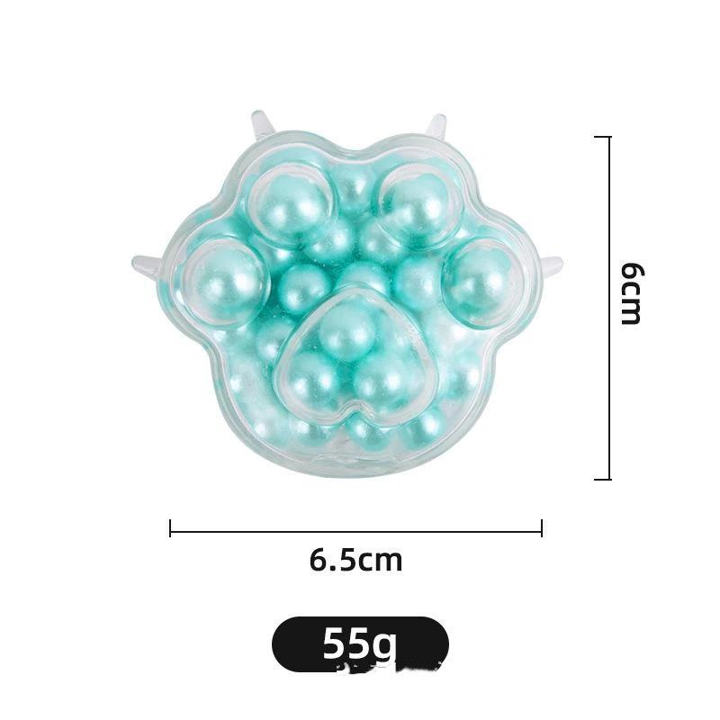 Pearl Filled Fidget Stress Toy Soft Stretch Texture For Anxiety Relief Office Kids Adults Use