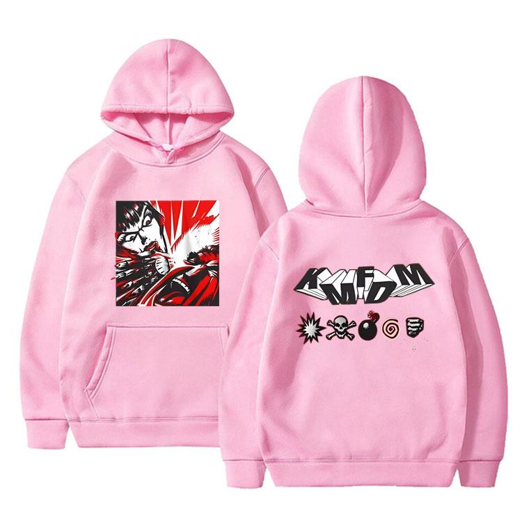 Vintage Hardcore Alternative Rock Band Kmfdm Hoodie Male Fashion Vintgae Streetwear Men Women Gothic Oversized Hooded Tracksuit