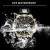 Fashion Business Men's Watch Large Dial Watch Sport Men's Watch Casual Watch Calendar Watch Leather strap