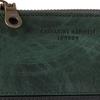 Hamnett Domestic tanned leather Hand scratch pattern L zipper long bundle Green [Catherine London] SCRUB" (vegetable tanned) 490-50602