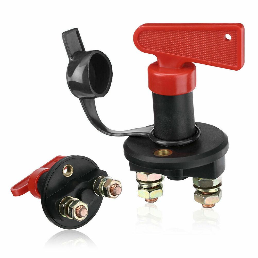 6V 12V 24V Red Cut Off Battery Main Kill Switch Vehicle Car Modify Isolator Disconnector Truck Boat Auto Car Power Switch