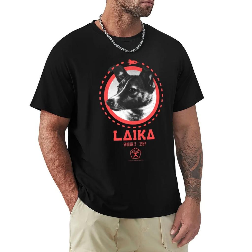 Laika - Sputnik T-Shirt Street Wear Anime Stuff T-Shirt Men