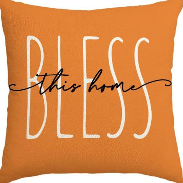 Harvest Autumn New Maple Leaf Pumpkin Pillow Case Home Bedroom Sofa Printed Cushion