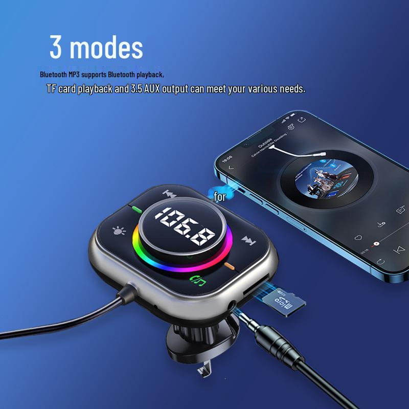 Multifunctional Bluetooth Car MP3 Player & FM Transmitter with Lossless Sound & Charger