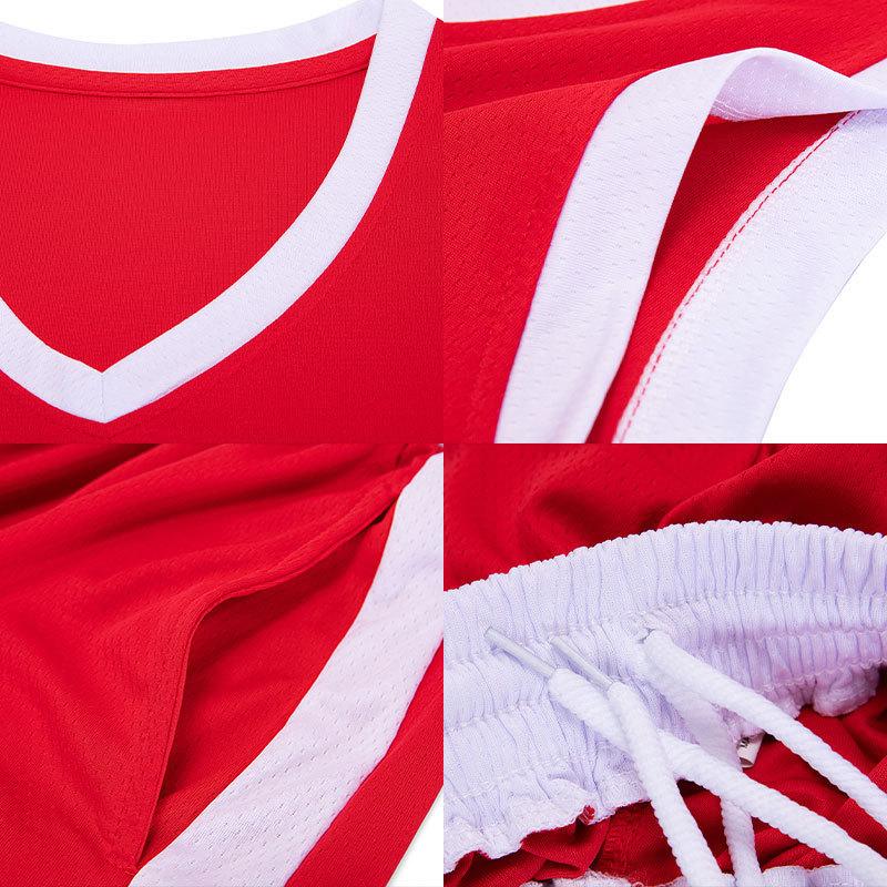 Children's Basketball Jersey Set American Narrow Shoulder Men's and Women's Game Sleeveless Quick-drying Training Jersey Printable Training Jersey