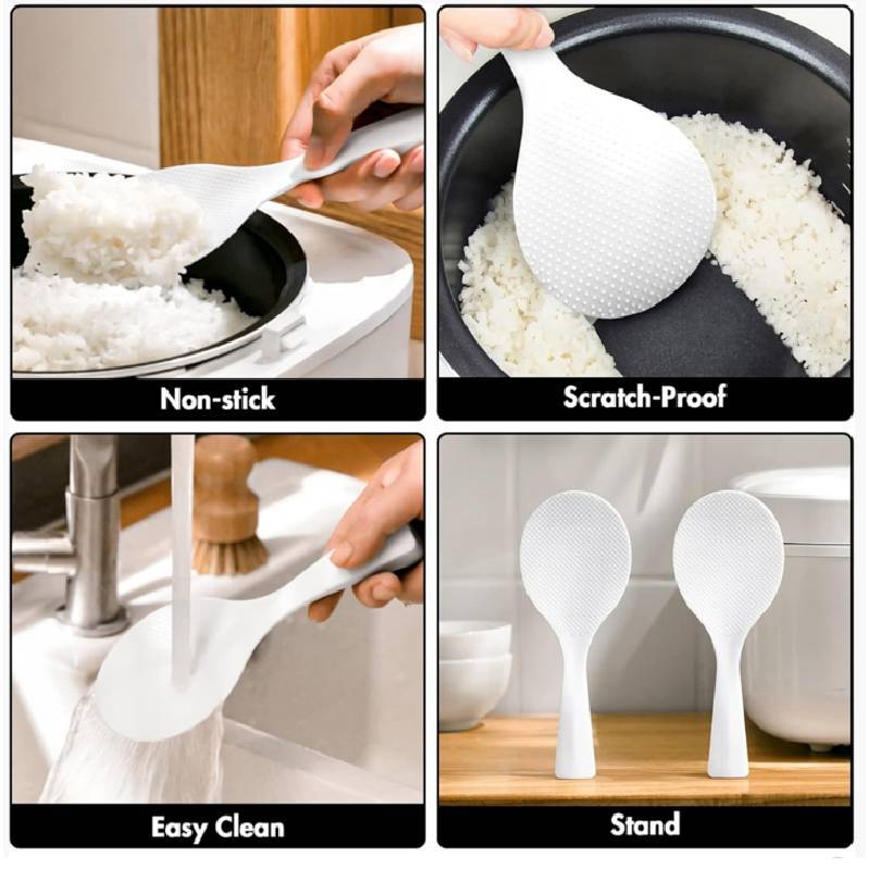 Cucchiaio da cucina minimalista moderno con resistenza alle alte temperature per uso domestico