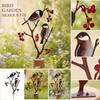 Metal Bird Sculpture Outdoor Garden Decoration Iron Art Animal Silhouette Standing Hanging Ornament Creative Yard Craft