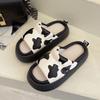 Linen Slippers Women's Spring, Summer and Autumn Indoor Home Use Thick-bottomed Wind Sweat-absorbing Cotton and Linen Home Office Slippers