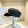Autumn and winter hats, new newsboy hats, solid color simple cap, flat top women's outdoor fashion equestrian hats