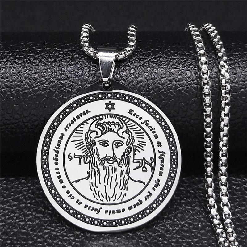The Planets Mercury Stainless Steel Necklace Seal of Seven Archangels Secret of Universe Necklaces Jewelry talismanes poderosos