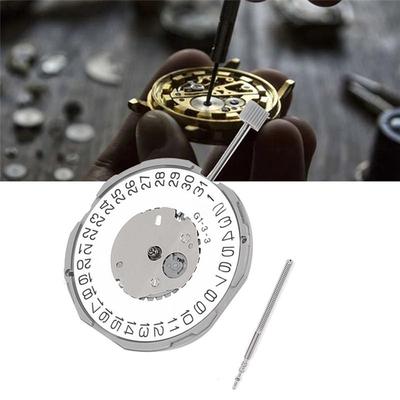A95D-GM12/GM10 Movement+Handle GM12 Three-Point Calendar+0Mm Three-Pin High-Precision Mechanical Watch Movement Replacement