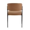 Dining Chair Set of 2 Modern Upholstered with Metal Frame, Ergonomic Backrest, Faux Leather Chair for Dining Room Living Room Kitchen - Chair Only