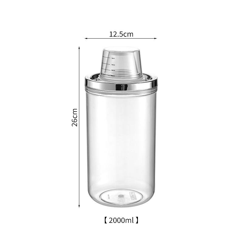 Home Kitchen Sealed Jar Coffee Bean Moisture-proof Storage Container Grain and Miscellaneous Grain Transparent Storage Tank