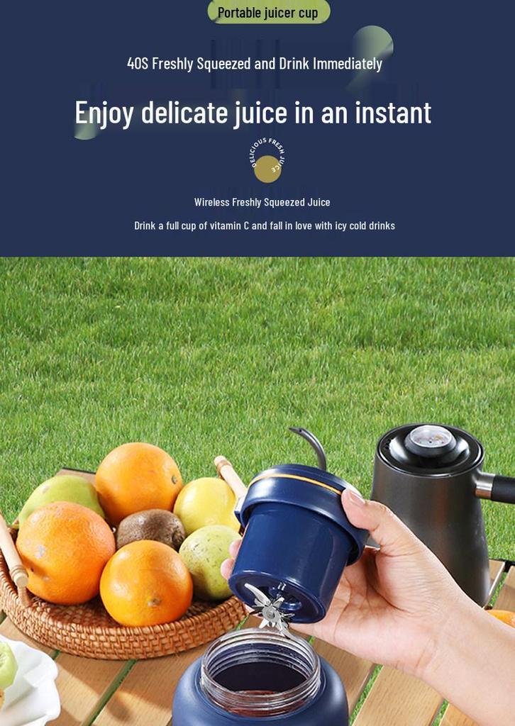 Draagbare Draadloze Sapcentrifuge Blender met IJscrusher voor Thuis, Europese/Amerikaanse Stijl, Grote Capaciteit