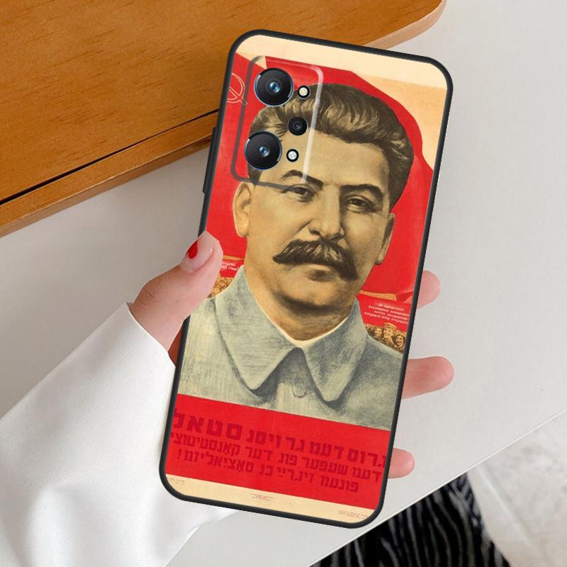 Soviet Union Leader Stalin For Realme 11 12 Pro Plus 10 9 GT5 GT Neo 6 C25s C21Y C30 C31 C33 C35 C51 C53 C55 C67 Case