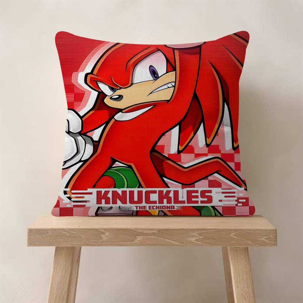 PC Classic Anime SSonic Characters Pillow Cushion Cover Pillowcase Living Room Sofa Home Decor Customized