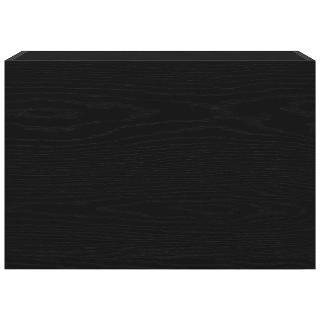 Bathroom Wall Cabinet Black 60 X 25 X 40 Cm Particleboard
