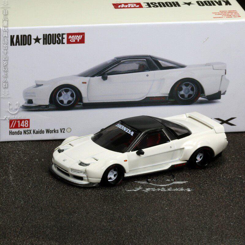 KAIDO HOUSE MINIGT 1/64 Honda NSX Open Lid Simulation Die Casting Alloy Car Model Collection Desktop Ornament Boy's Toy