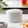 &NE Cozedor de Ovos nikii Branco 2 Peças Largura 14.8cm x Profundidade 11.5cm x Altura 10.5cmOvo Cozido Ovo Onsen Antibacteriano Sem Eletricidade