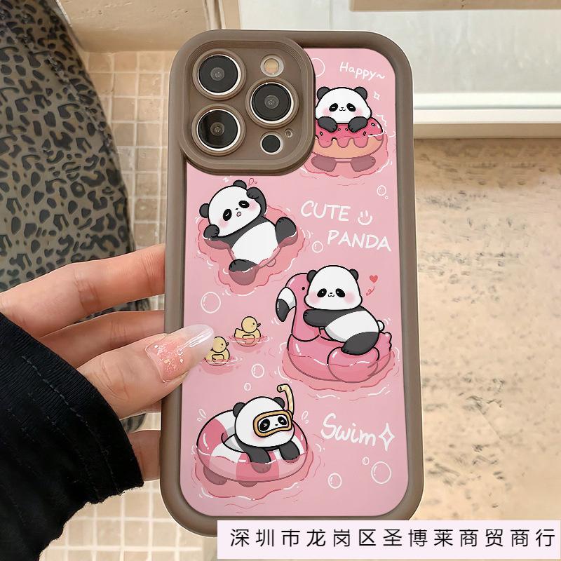Cute Panda iPhone Case Apple 11/12/13/14Pro/15/16ProMax Case