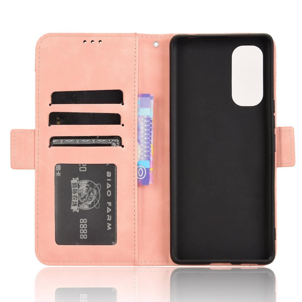 For HTC U24 Pro 5G Case Multiple Card Slots Leather Stand Phone Cover