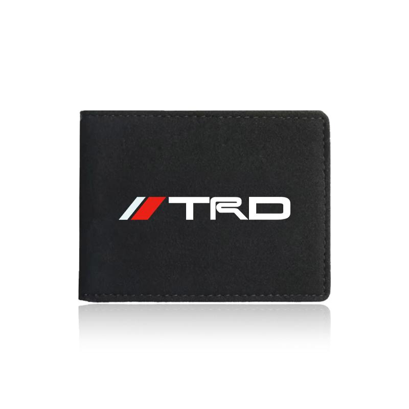1Pcs Car Emblem Driver License Cover ID Credit Card Holder for Toyota TRD C-hr Prado Rav4 Yaris Hilux Prius Avensis Corolla Camry