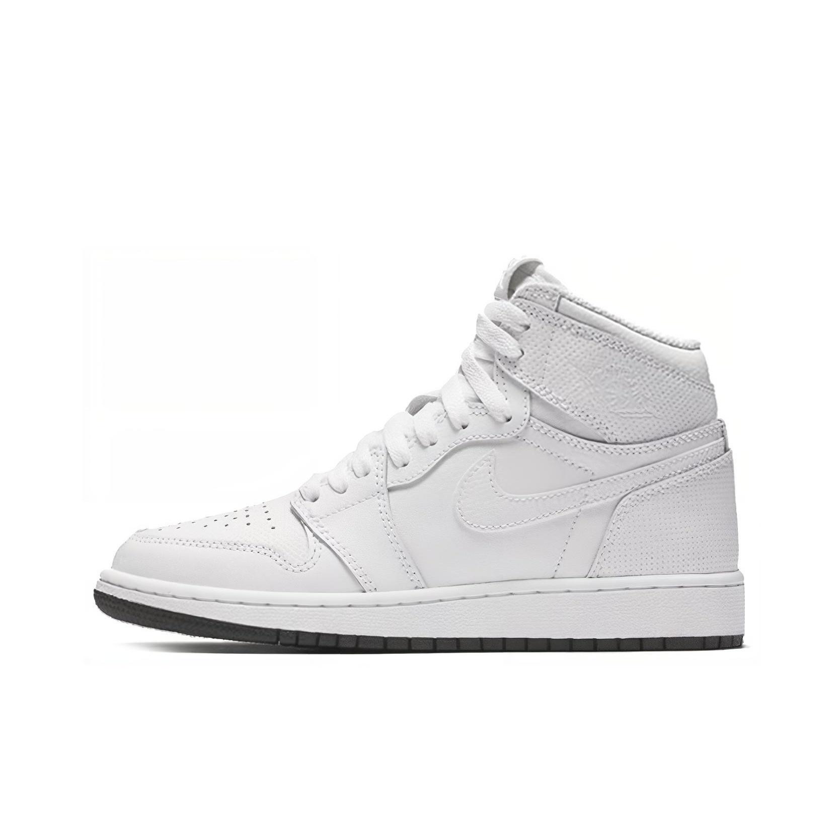 

новые Jordan 1 Retro High Перфорированные Белые GS 38.5