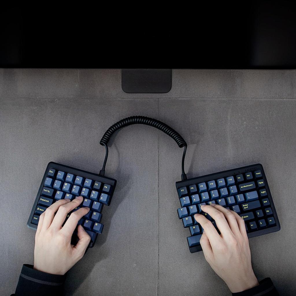 BAROCCO MiSTEL MD770 RGB BT Red Split or Bluetooth 85 PBT Yellow MX Cherry RGB Macro Hz Polling and Media Key Support Japanese Distributor (English