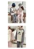 Children's Rabbit Cartoon Round Neck Pajama Set - Pure Cotton Autumn/Winter 2025 Top & Pants for Boys & Girls