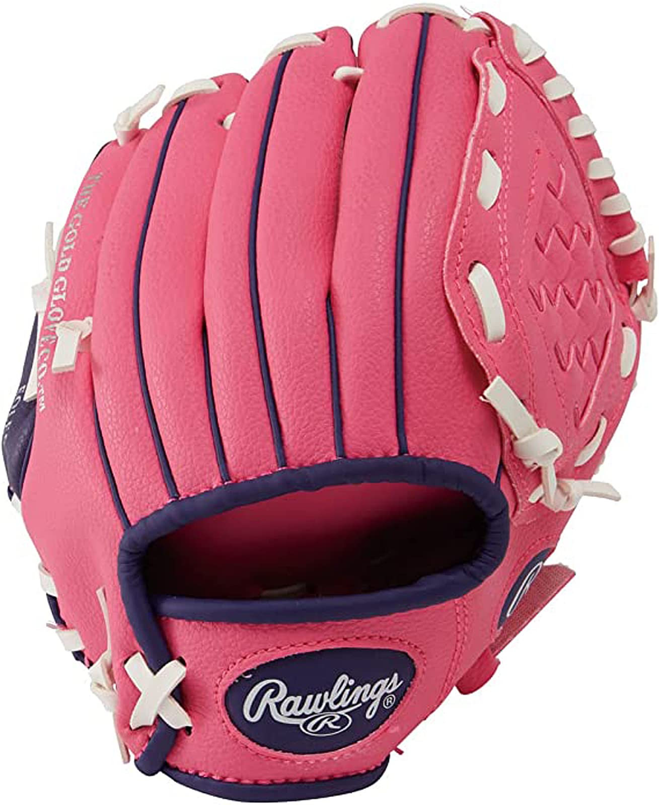 

Rawlings Kids Toy Baseball Glove 9-inch Right-Hand Throw US Players Series PL91PP-12/0 Pink Purple with Training Ball