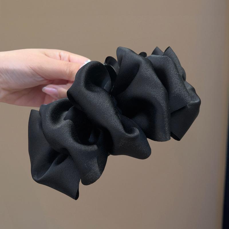 High-grade Elegant Retro Fluffy Satin Cloud Bubble Clip Women's Head Small Hairpin Back Hair Accessories