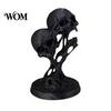 Fluid Skull Art Piece Integrated Molding Process Figure, 3D Printed Double Ornament, Abstract Statue Statue, Dark Style Decoration for Living