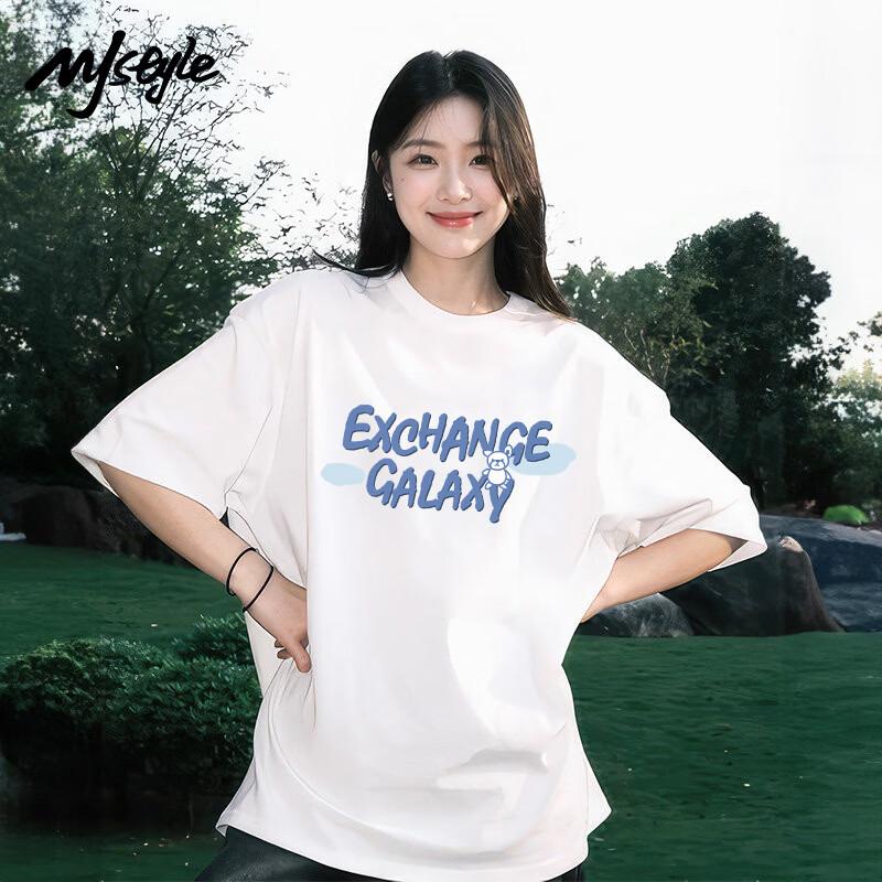 MJ STYLE Rabbit Cloud Graphic T-Shirt XL