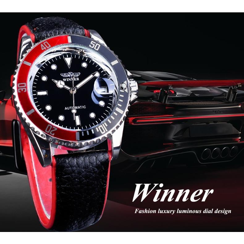 T-winner Ерлерге арналған сәнді демалысқа арналған Water Ghost автоматты механикалық сағаттары