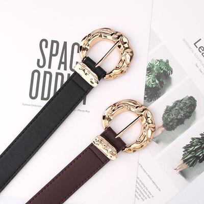 Cinturón de Hebilla Metálica de Moda para Mujer de Estilo Coreano - Moderno y Decorativo para Estudiantes