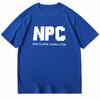 White Npc Prop Synthesis Creative Game Graphic Tee Cotton Unisexs Unisexs Tshirt Vintage Streetwear