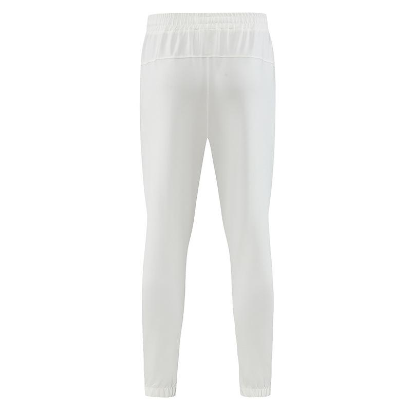 Men's Quick-Dry Ice-Feeling Running Pants, Tapered Fit for Outdoor Fitness, Solid Color, Summer 2024 Collection.