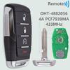 DR OHT-4882056 4A PCF7939MA Chip 433MHz Keyless Go Car Remote Key 68291687AD For Dodge RAM 1500 TRX Pickup 2019 2020 2021