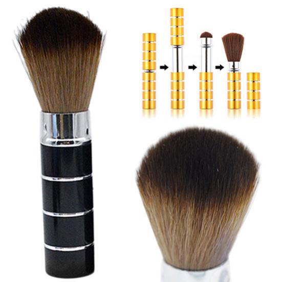 Tragbares Einziehbares Griff Make-up Pinselset Kosmetikset Pro Puder Rouge Pinsel