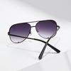 European American Retro Double Beam Toad Mirror Metal Sunglasses For Men Women Unisex Fashion Eyewear