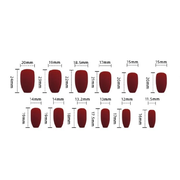 24 Stück Strasssteine zum Aufkleben auf den Nagel Elegante Künstliche Nägel Mittlere Ballerinas Falsche Nägel Glitzernde Press-On-Nägel für Frauen