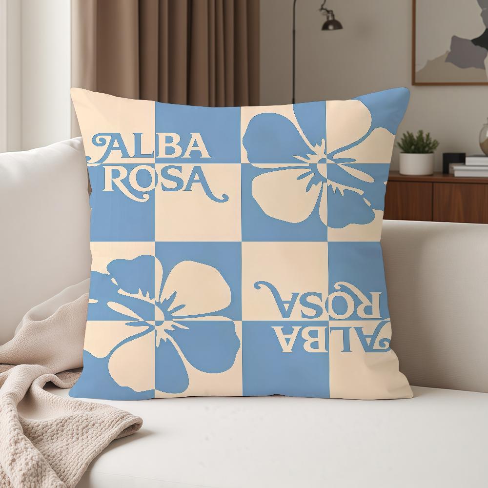 Fashion Print AALBA ROSA Pillow Case Suitable For Bedrooms Living Rooms Cars Home Decoration