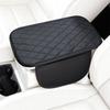 Diamond Pattern Pu Leather Car Center Console Armrest Cover, Armrest Protector With Dual Storage Pockets, Wear-Resistant