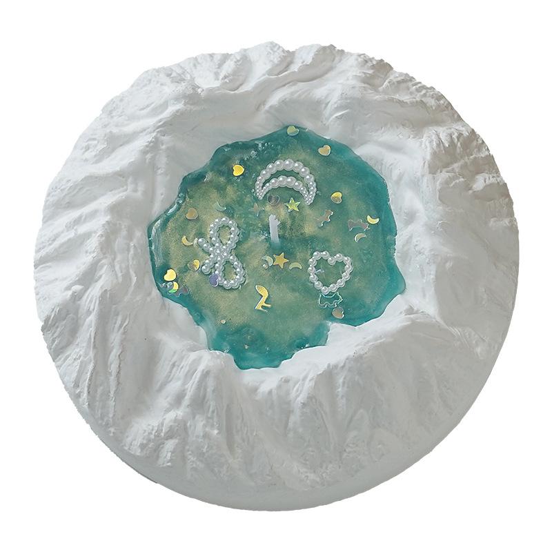 Ocean Glacier Shape Scented Candles Handmade Birthday Gifts Creative Tabletop Ornaments Aromatherapy