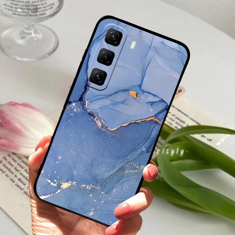 Für Infinix Hot 60 Pro 4G Handyhülle Mode Löwenblumen-Case Für Infinix Hot60 Pro Rückseitiger Stoßfänger X6885 Weiches Silikon TPU Hüllen