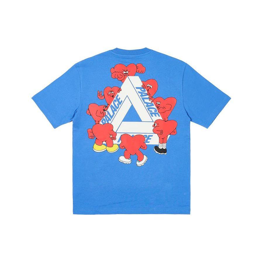 

Palace Tri-Hearts T-Shirt Palatial Blue Unisex Tops P26TS030 XXL