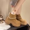 Suede small boots women's new thin thick-soled snow boots fashion boots in autumn and winter 2025